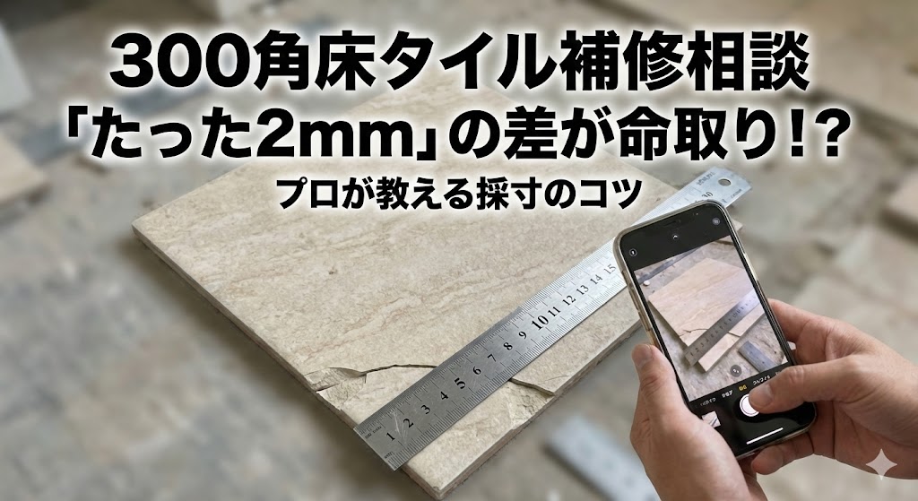 300角　補修タイルの探し方
