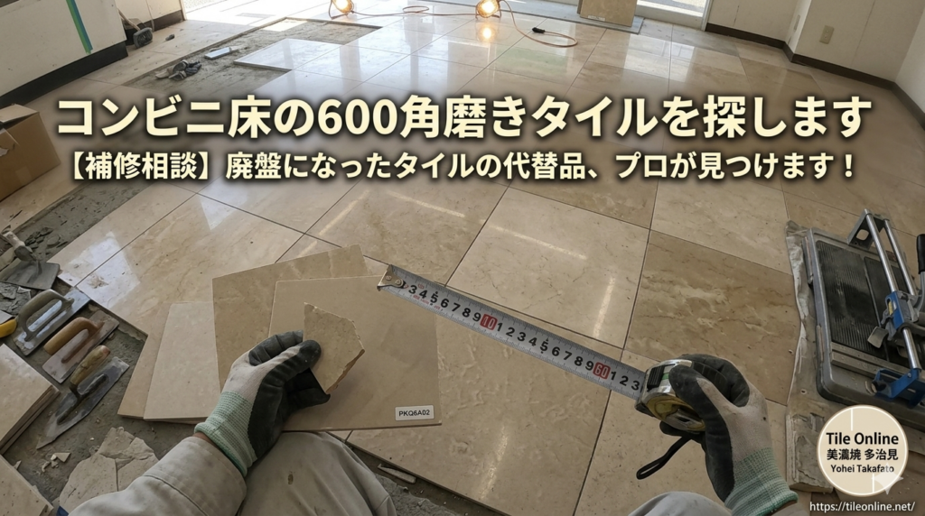 ファミリーマートの床タイル補修相談