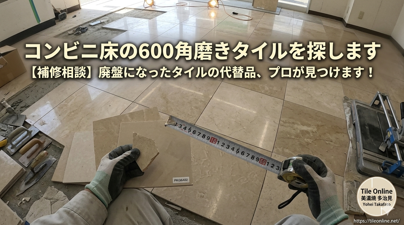 ファミリーマートの床タイル補修相談