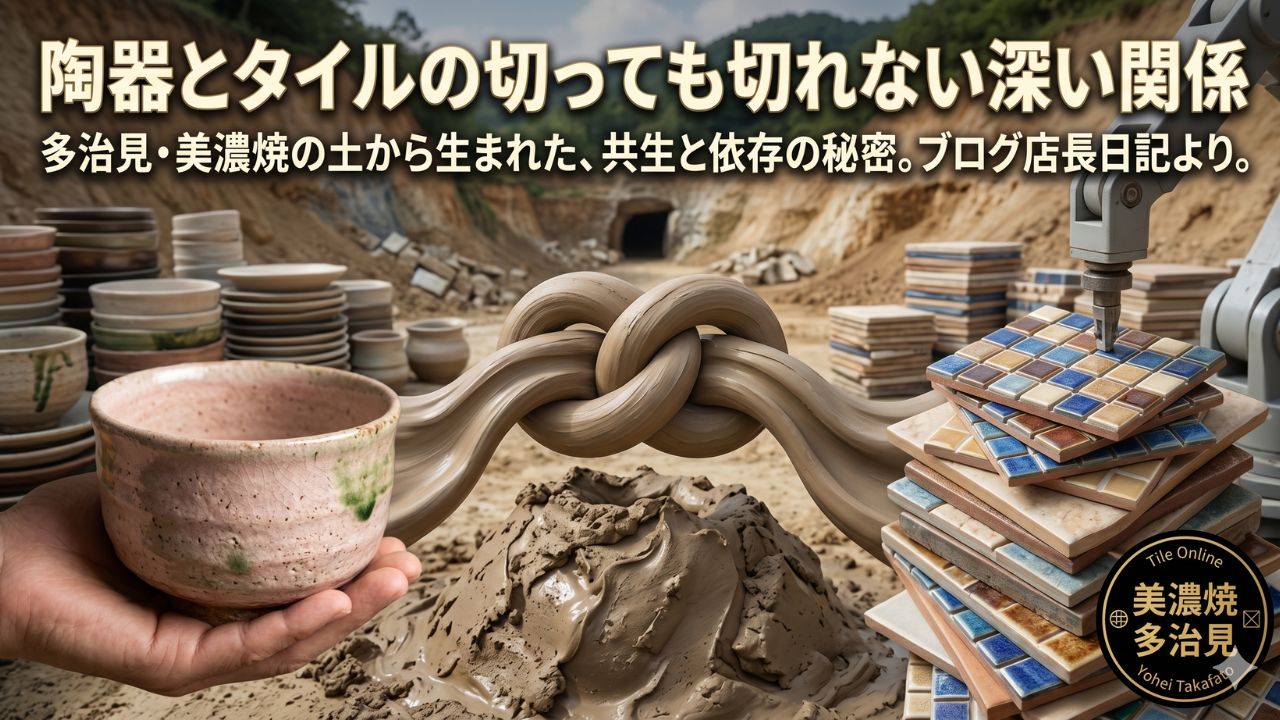 タイルと陶器とノリタケ
